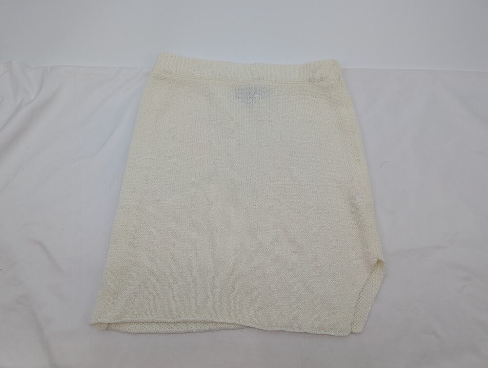 Lulus Small Double the Delight Mini Sweater Dress *Skirt Only* Ivory Crochet